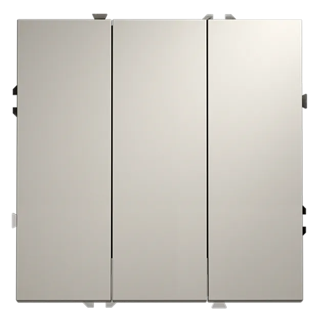 Выключатель встраиваемый  Voltum VLS030103 S70 трехклавишный 10А, (кашемир)