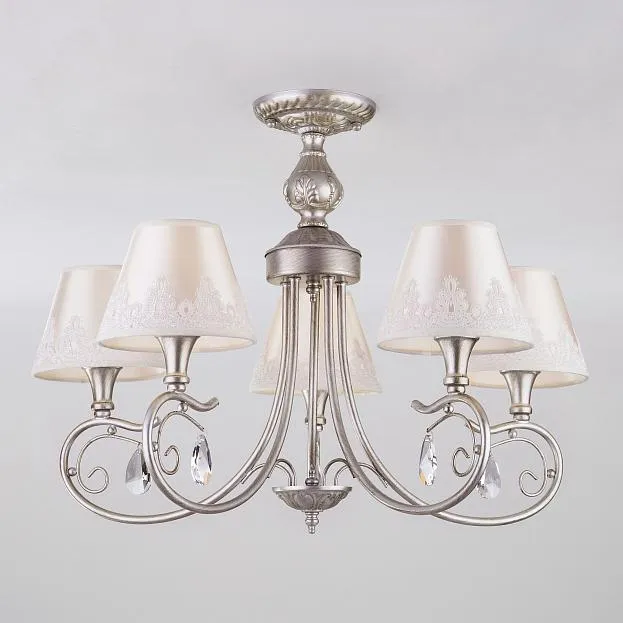 Потолочная люстра Eurosvet 60069/5 серебро Incanto 00000083400