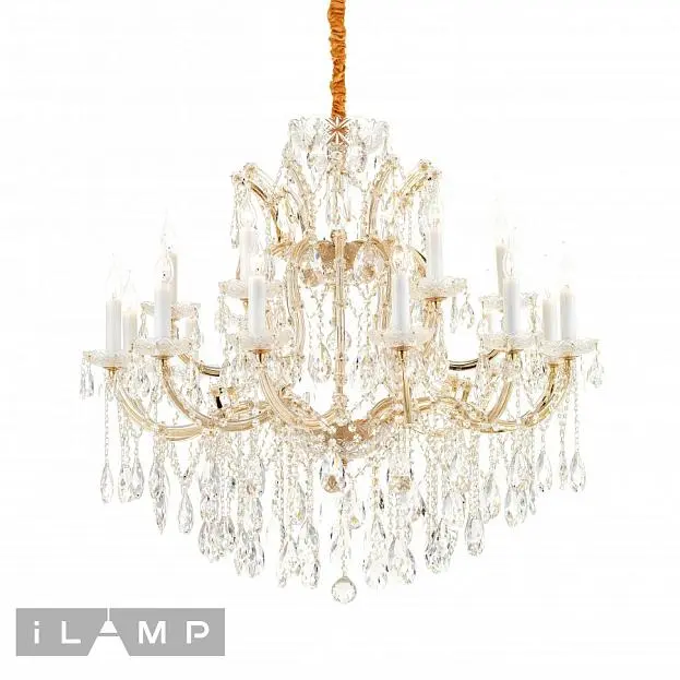 Светильник подвесной iLamp 6071-18 GD+CL Diamond Светильник подвесной iLamp 6071-18 GD+CL Diamond