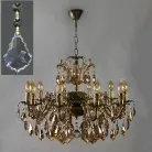 Подвесная люстра Ambiente 2118/10 PB Leaf crystal