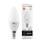 Лампа Gauss 33110 E14 10W 2700K свеча матовая Elementary