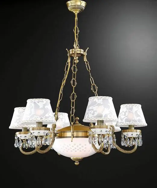 Подвесная люстра Reccagni Angelo L 8281/6+2 Rosa 8281 Подвесная люстра Reccagni Angelo L 8281/6+2 Rosa 8281