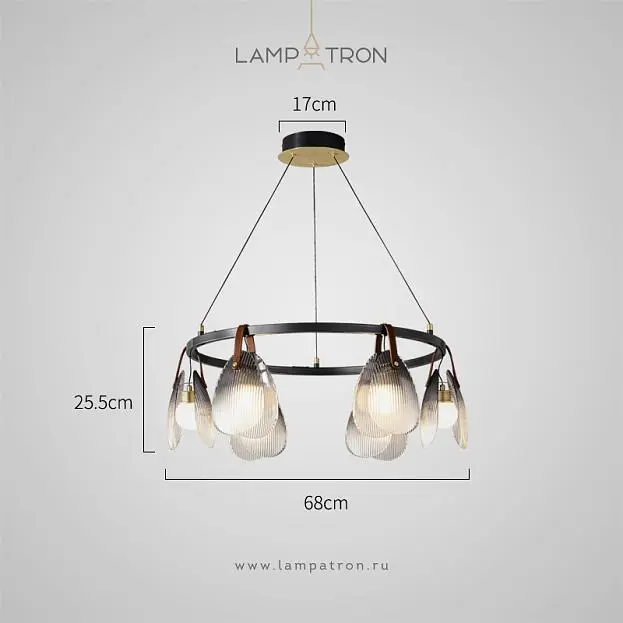 Кольцевые люстры и светильники CONCH CH 6 плафонов Lampatron 8166-25442 Кольцевые люстры и светильники CONCH CH 6 плафонов Lampatron 8166-25442
