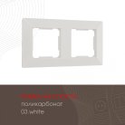 Рамка из поликарбоната на 2 поста Arte Milano 503.03-2.white am