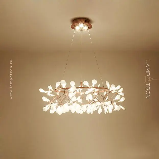 Кольцевые люстры и светильники LEAVES R Ø 105 см (135 LED). С подсветкой в чаше. Lampatron 2163-3745 Кольцевые люстры и светильники LEAVES R Ø 105 см (135 LED). С подсветкой в чаше. Lampatron 2163-3745