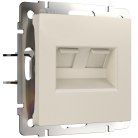 Розетка двойная Ethernet RJ-45 Werkel W1181162 (айвори матовый) a062429
