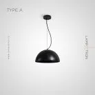 Подвесной светильник IGNAR Тип A. Лавовый камень Lampatron f-ignar-a-black 7120-19537