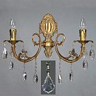 Бра Ambiente 8888/2 AB Leaf crystal