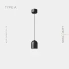 Подвесной светильник из латуни PIET Тип A. Цвет Черный Lampatron f-piet-a-black 7243-19891