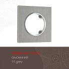 Рамка из алюминия на 1 пост Arte Milano 502.11-1.grey am