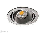 Встраиваемый светильник Donolux DL18615/01WW-R Silver Grey/Black