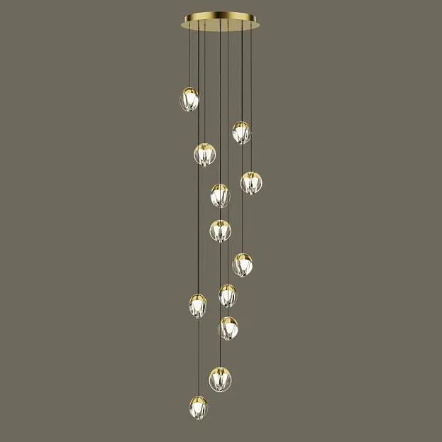 Подвесной светильник Delight Collection MD24001033-12A gold/clear Подвесной светильник Delight Collection MD24001033-12A gold/clear