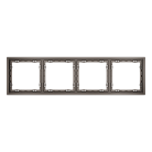 Рамка пластиковая на 4 пост, (капучино) Voltum VLS100414 S70