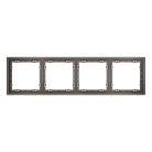 Рамка пластиковая на 4 пост, (капучино) Voltum VLS100414 S70