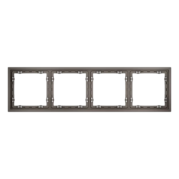 Рамка пластиковая на 4 пост, (капучино) Voltum VLS100414 S70