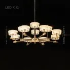 Люстра MARTEL 12 ламп Lampatron 7357-20273