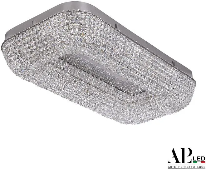 Люстра светодиодная хрустальная APL LED SH622.2.80.A.Ni.4000 Sicilia Люстра светодиодная хрустальная APL LED SH622.2.80.A.Ni.4000 Sicilia