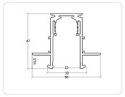 Коннектор угловой внутренний для встраиваемого шинопровода Ambrella light GL3362-9.5 TRACK SYSTEM