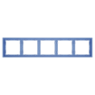 Рамка пластиковая на 5 постов, (деним) Voltum VLS100515 S70