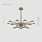 Люстра BARCELONA CH 15 ламп Lampatron 6678-18249