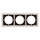 Рамка 3-местная, PFR00-3003-08, пудровый жемчуг Stekker 50488 Мия