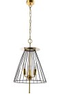 Подвесная люстра Crystal Lux Modesto SP3 Black/Gold