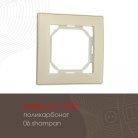 Рамка из поликарбоната на 1 пост Arte Milano 503.06-1.shampan am