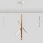 Подвесной светильник JAFFET Цвет Белый + Розовое Золото Lampatron 6802-18675