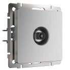 ТВ-розетка оконечная Werkel W1183009 (cеребряный рифленый) a051363