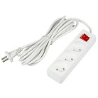 Розеточные блоки, удлинители Uniel S-CU3-5B WHITE Ultra