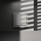 Перекрестный переключатель встраиваемый двухклавишный 10А, (шелк) Voltum VLS020504 S70