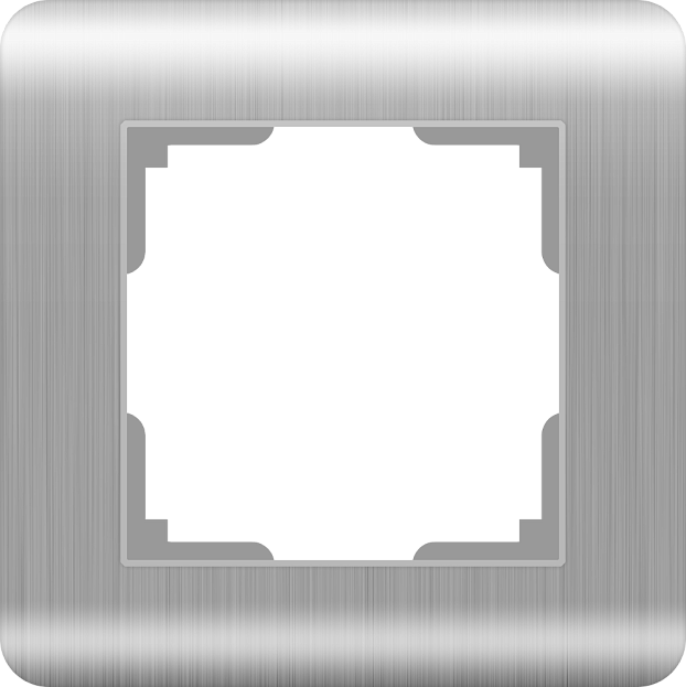 Рамка на 1 пост (серебряный) WL12-Frame-01 a034326