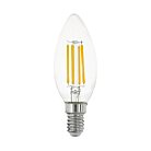 Светодиодная лампа Eglo 12541 C35, 6W(E14), 806lm, 2700K, прозрачный LM_LED_E14