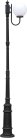 Наземный фонарь Oasis Light 88210L/10/E7 Bl GLOBO L