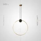 Подвесной светильник WOLKE Размер L. Цвет Черный Lampatron 6143-16508