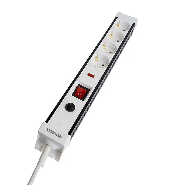 Сетевой фильтр 4-местный с/з 3x1мм2 3 м 250В 16А серия Techno Stekker 50148 HM22-41-03 Сетевой фильтр 4-местный с/з 3x1мм2 3 м 250В 16А серия Techno Stekker 50148 HM22-41-03