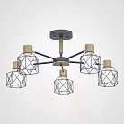 Потолочная люстра CORF B3 Gray 5 lamps ImperiumLoft 189491-26 CORF-B01