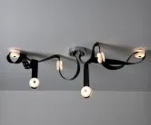 Светильник черный/хром Kink Light 08462-6,19(02) Сола