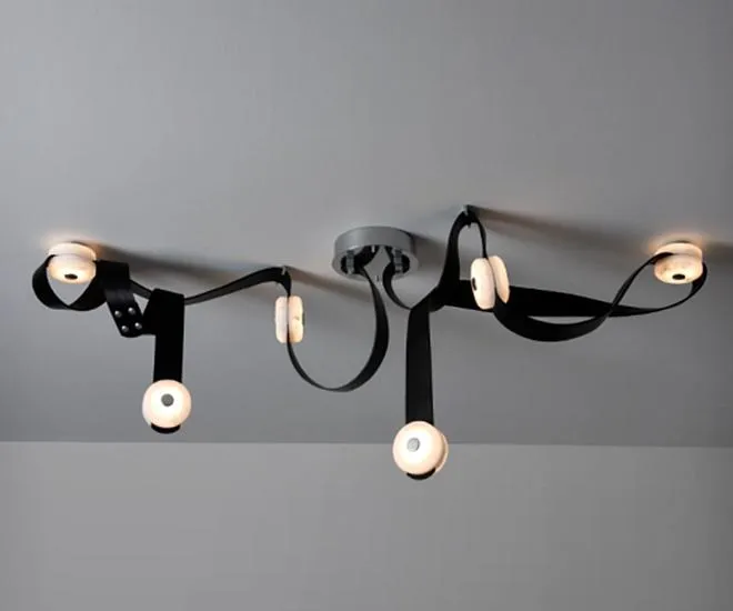 Светильник черный/хром Kink Light 08462-6,19(02) Сола