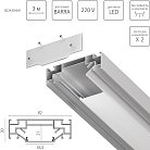 Профиль встраиваемый 3м для монтажа треков BARRA BASE в ПВХ потолок 1коробка=6шт Lightstar 502430-6AI