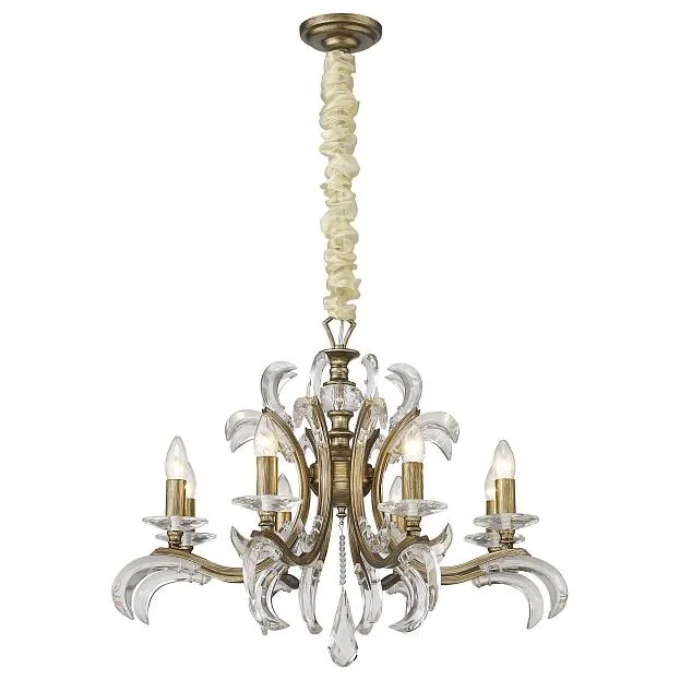 светильник подвесной, E14, 8x40W Wertmark WE308.08.203 GISELA