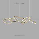 Реечный, рядный светильник LYCAN 5 колец. Размер M. Теплый свет Lampatron 3326-22819