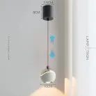 Подвесной светильник MARELIUS Цвет кремово-белый+золото. Трехцветный свет Lampatron 8615-24030