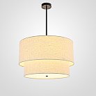 Люстра Rh Two-Tier Round Shade Linen 75148-22 ImperiumLoft
