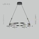 Кольцевые люстры и светильники LENNARD 6 ламп Lampatron lennard-6 7708-21613
