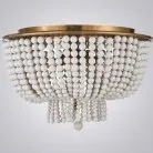 Люстра Jacqueline Clear Flush-Mount Brass 186173-22 ImperiumLoft