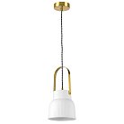 Люстра 1х12W E27 ЛАТУНЬ/БЕЛЫЙ Lightstar 799013 CERAMO