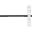 Трековый светильник магнитный 48V Arte Lamp A7266PL-1BK Optima