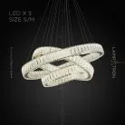 Кольцевые люстры и светильники BELLA X Три кольца. 40 + 60 + 80 см Lampatron 6334-17033