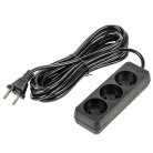 Розеточные блоки, удлинители Uniel S-CU3-5 BLACK Ultra